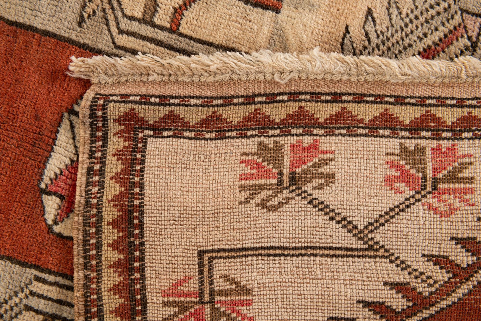 4' x 7' 8 Hand Knotted Anatolian Wool Runner Rug