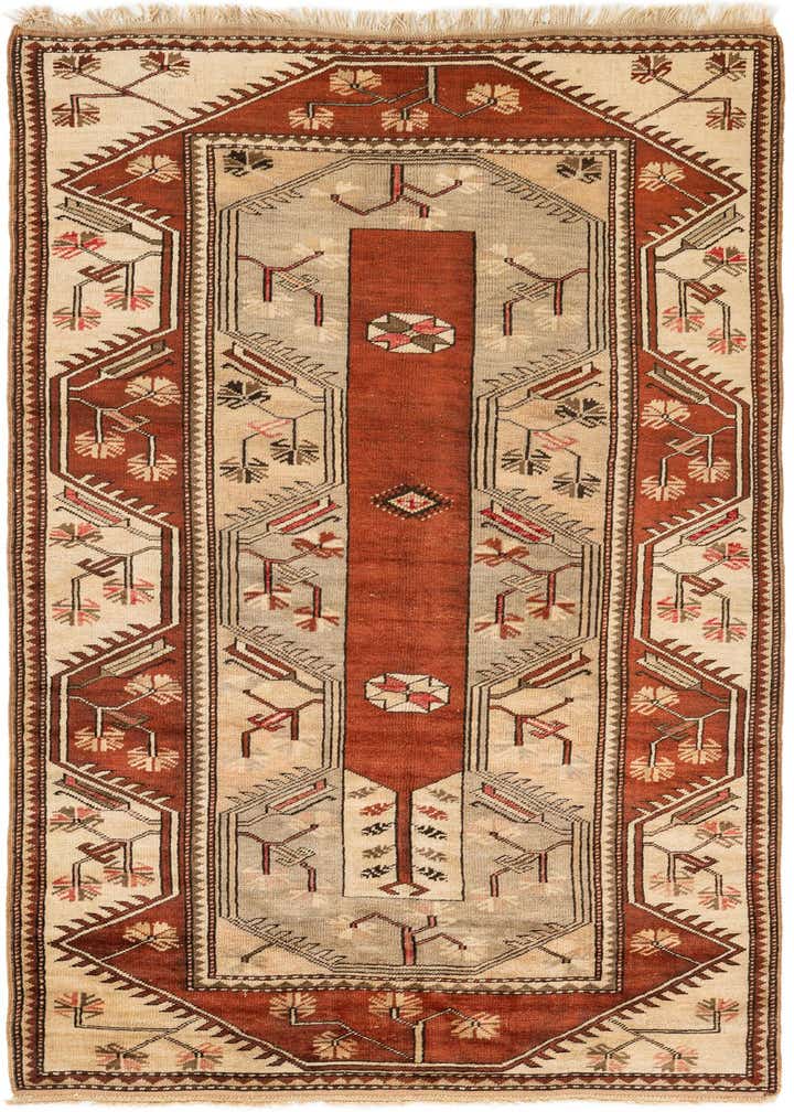 4' x 7' 8 Hand Knotted Anatolian Wool Runner Rug