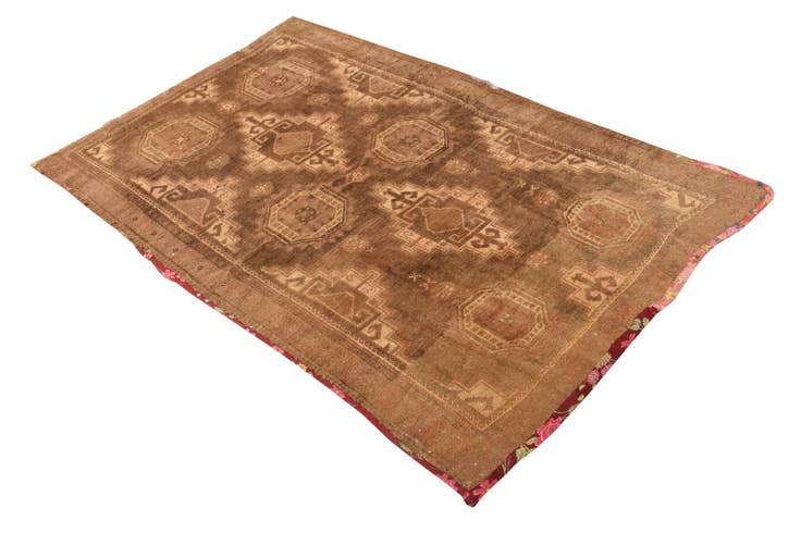 Detail image of 3' 9 x 10' Hand Knotted Balouch Persian Wool Runner Rug