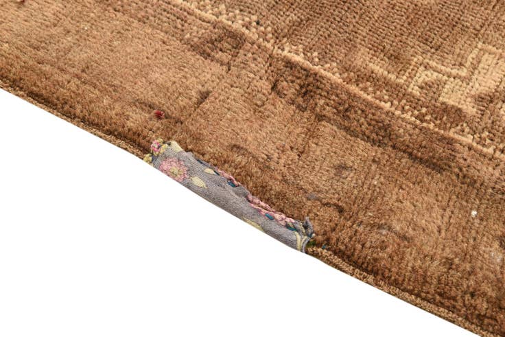 Detail image of 3' 9 x 10' Hand Knotted Balouch Persian Wool Runner Rug