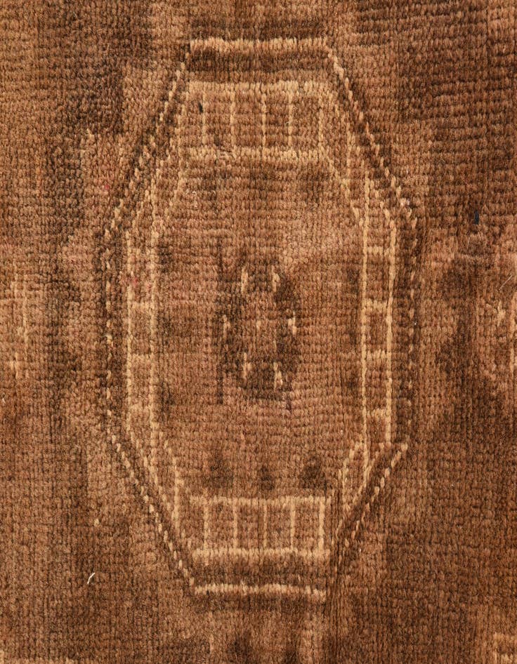 Detail image of 3' 9 x 10'  Hand Knotted Balouch Persian Wool Runner Rug