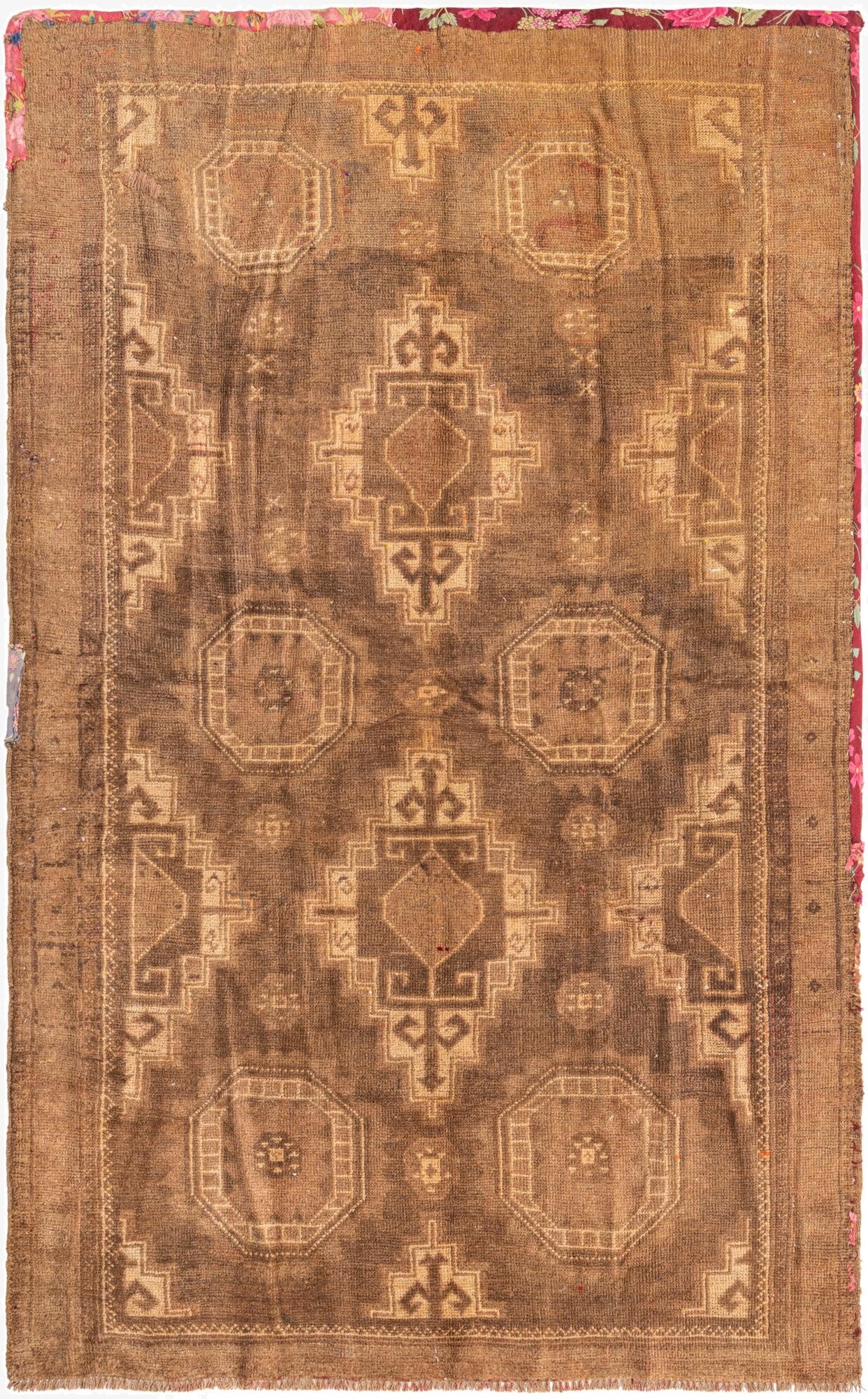 3' 9 x 10'  Hand Knotted Balouch Persian Wool Runner Rug