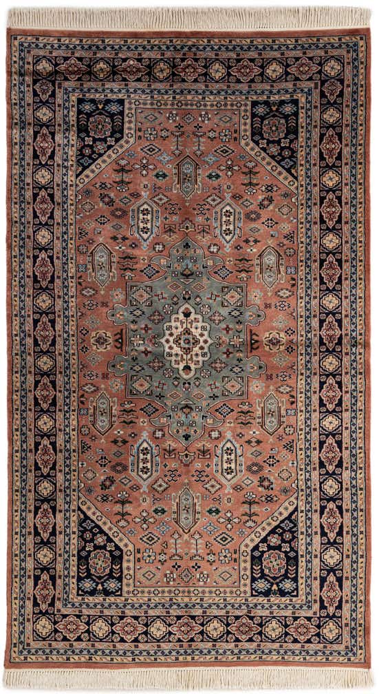 5' 2 x 9' 9 Hand Knotted Bokhara Oriental Wool Runner Rug