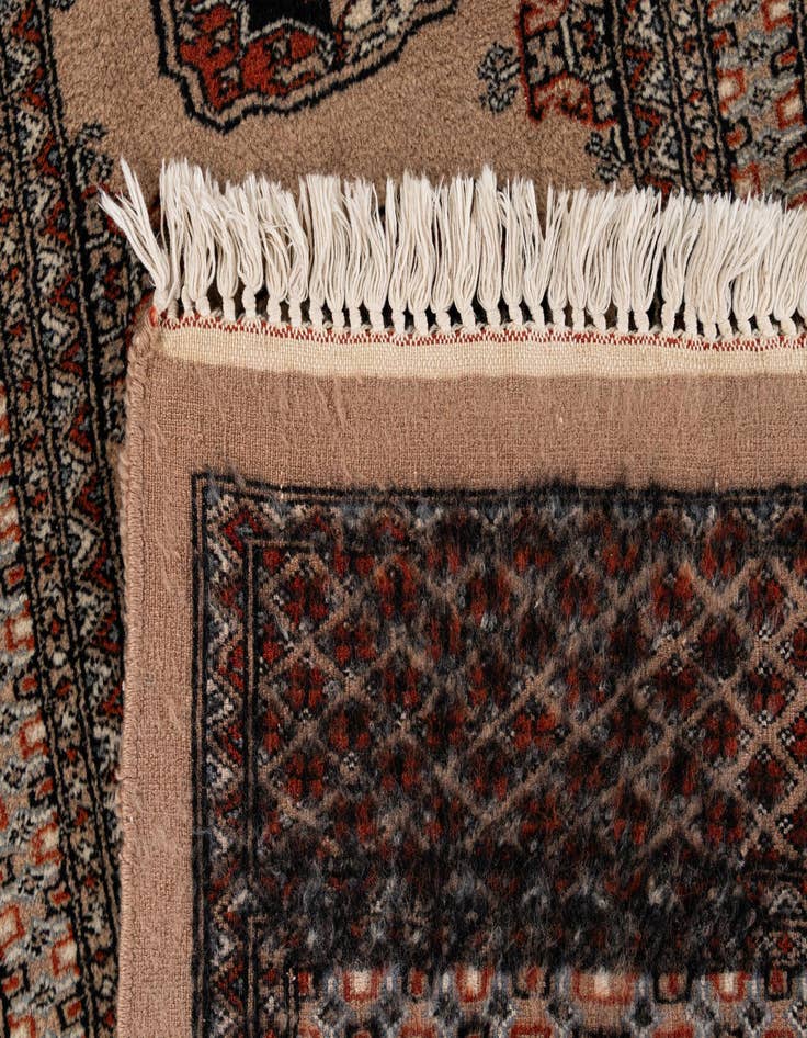 Detail image of 2' 7 x 10' 7  Hand Knotted Bokhara Oriental Wool Runner Rug