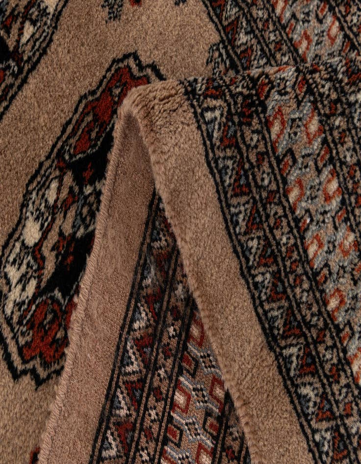 Detail image of 2' 7 x 10' 7  Hand Knotted Bokhara Oriental Wool Runner Rug