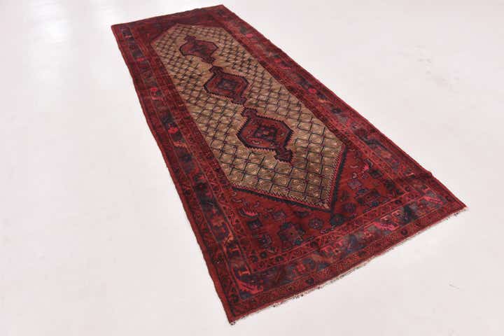 4' 2 x 11' Hand Knotted Darjazin Persian Wool Runner Rug