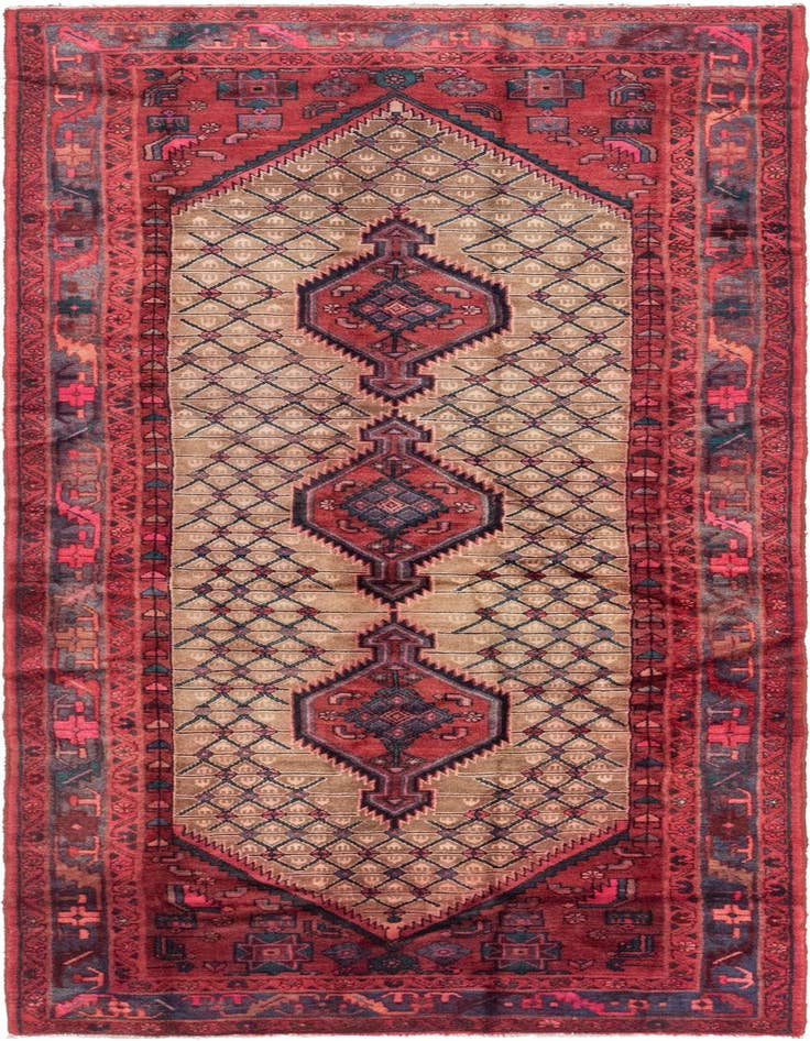 Detail image of 4' 2 x 11' Hand Knotted Darjazin Persian Wool Runner Rug