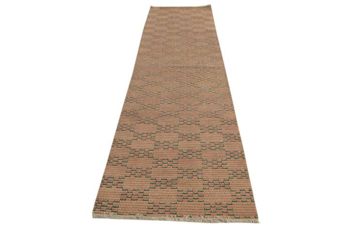 2' 7 x 10' 1 Hand Knotted Darya Wool Runner Rug