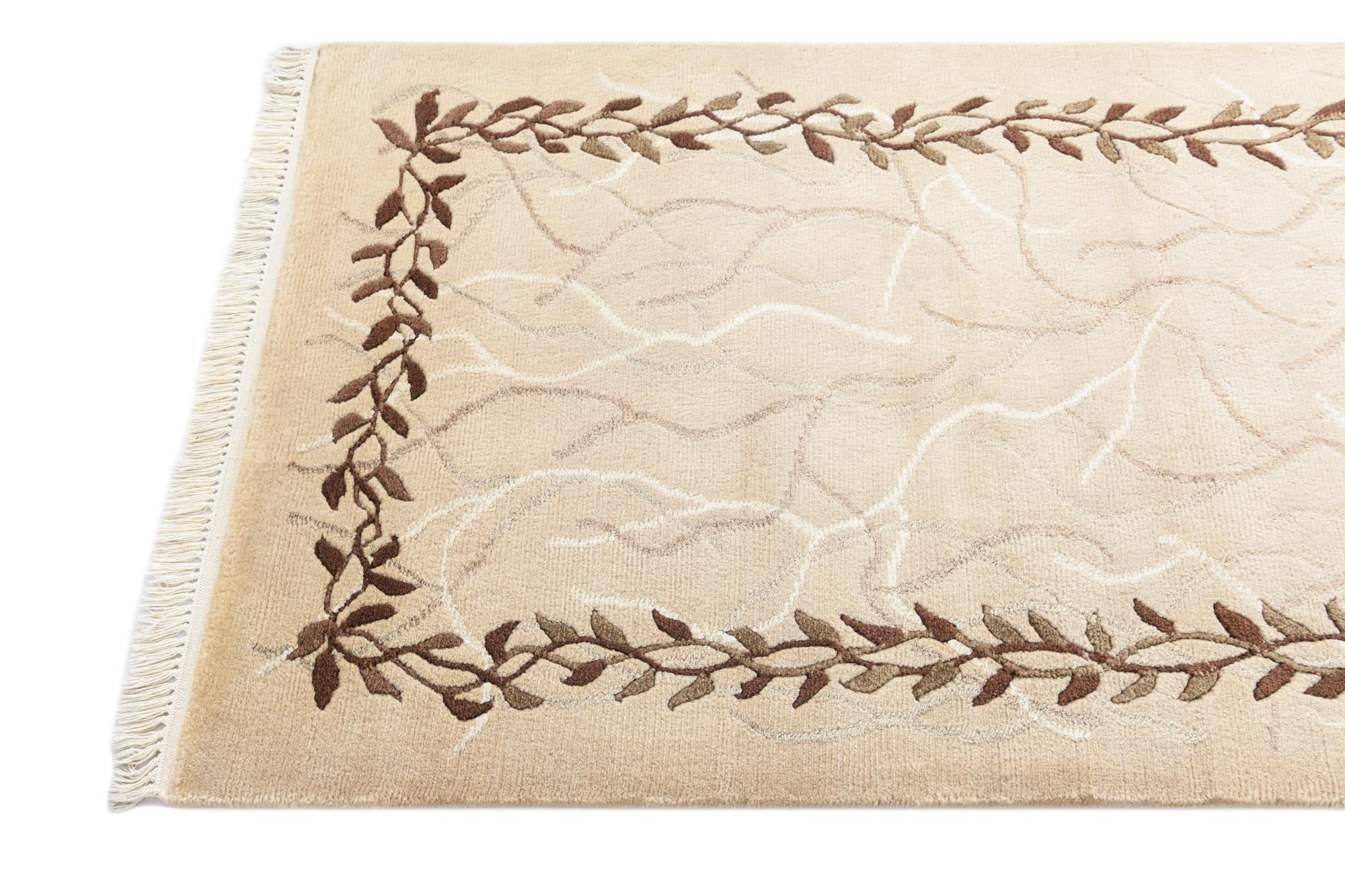 2' 10 x 9' 9 Hand Knotted Darya Wool Runner Rug