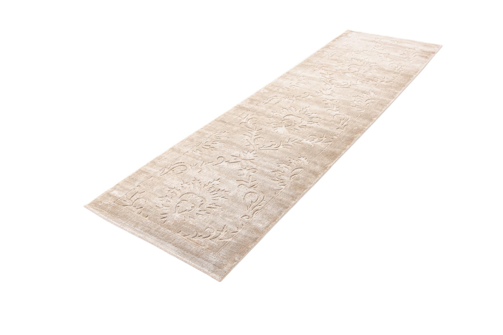 2' 7 x 9' 7 Hand Knotted Darya Wool Runner Rug