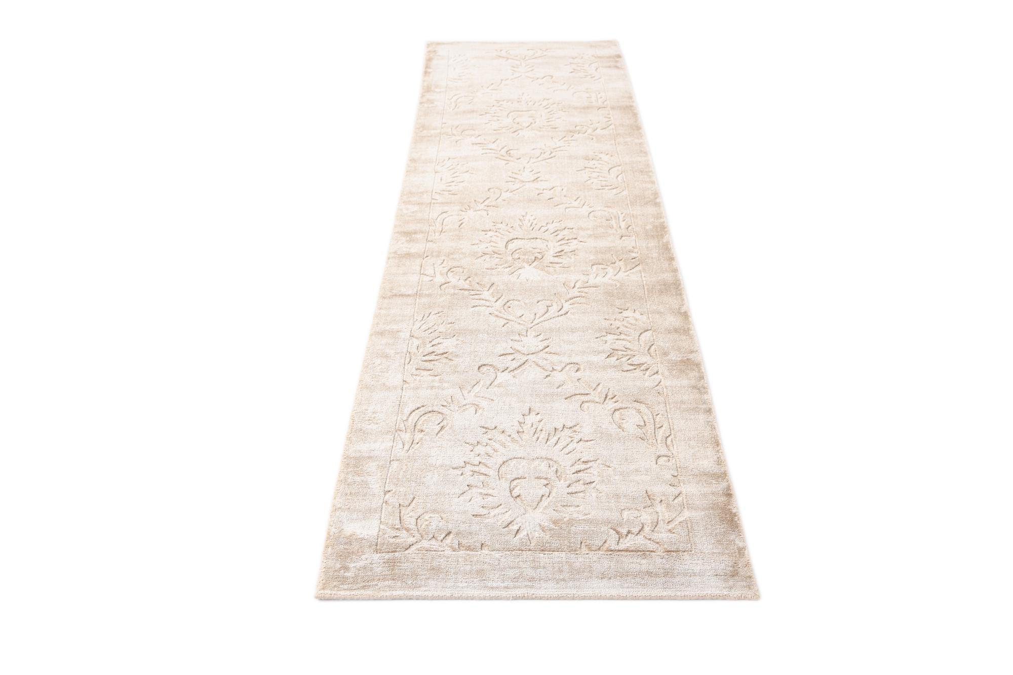 2' 7 x 9' 7 Hand Knotted Darya Wool Runner Rug