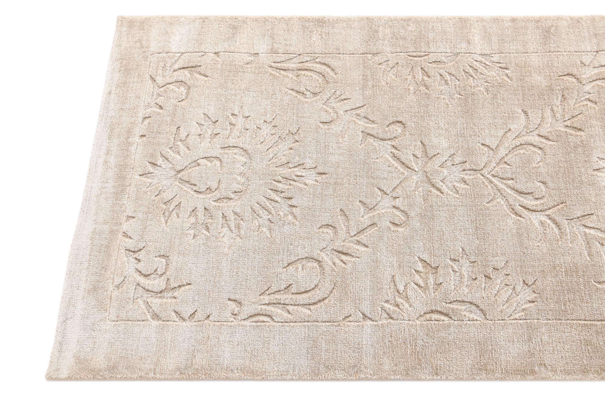 2' 7 x 9' 7 Hand Knotted Darya Wool Runner Rug