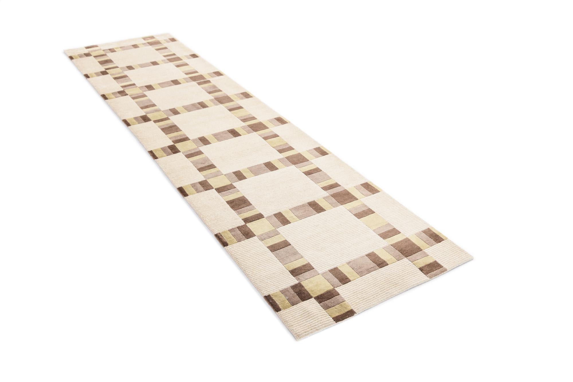 2' 9 x 10' 8 Hand Knotted Darya Wool Runner Rug