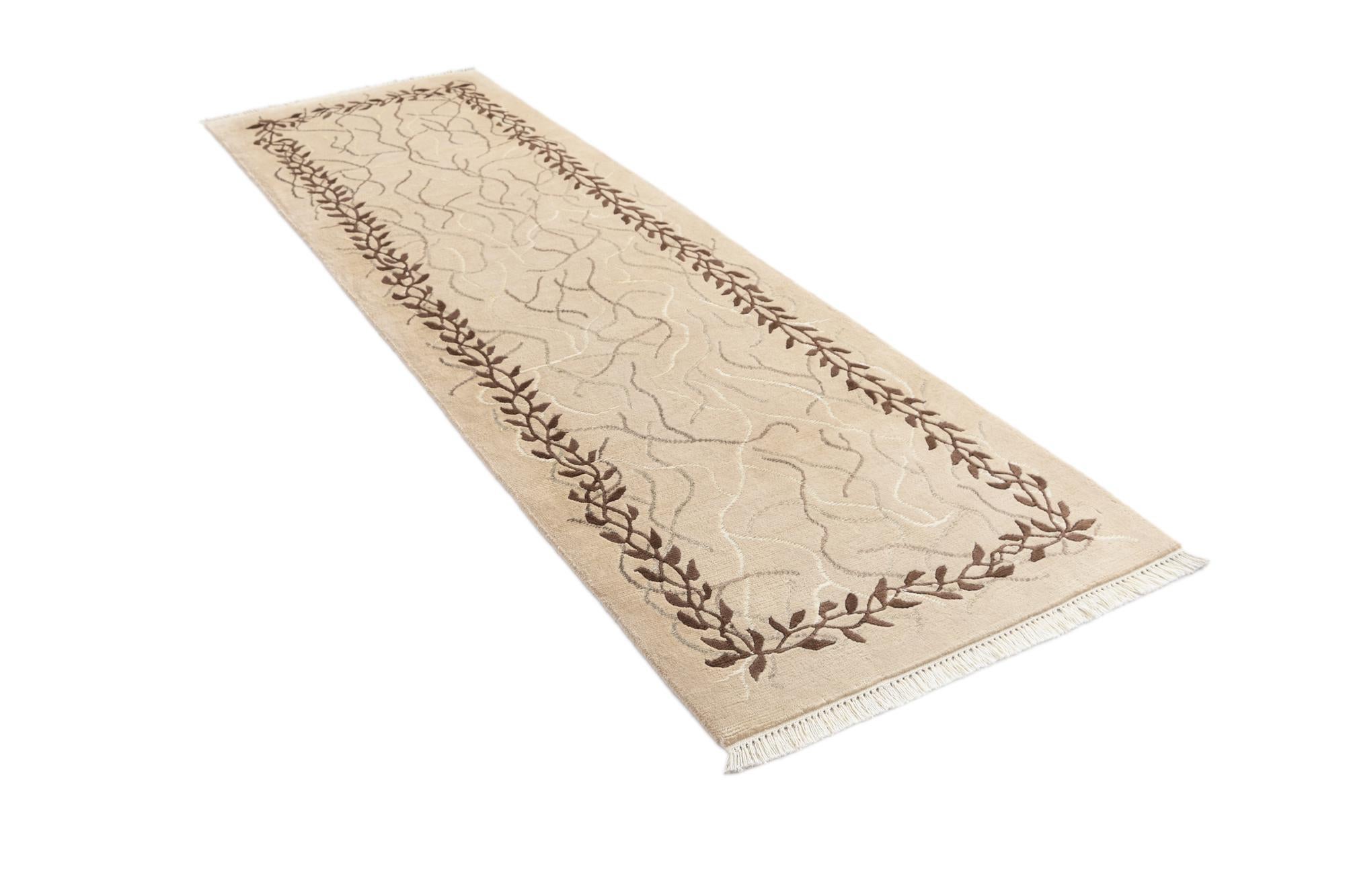 2' 9 x 9' 10 Hand Knotted Darya Wool Runner Rug