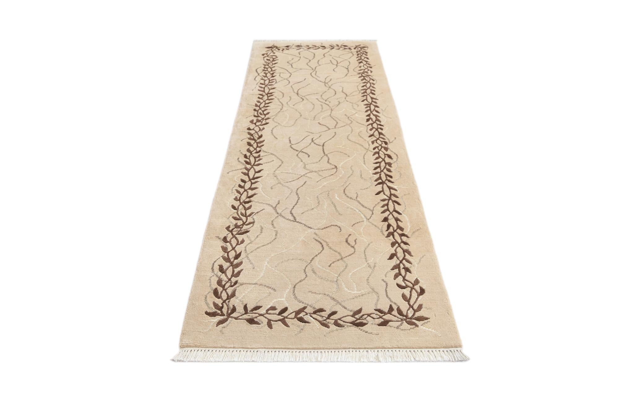2' 9 x 9' 10 Hand Knotted Darya Wool Runner Rug