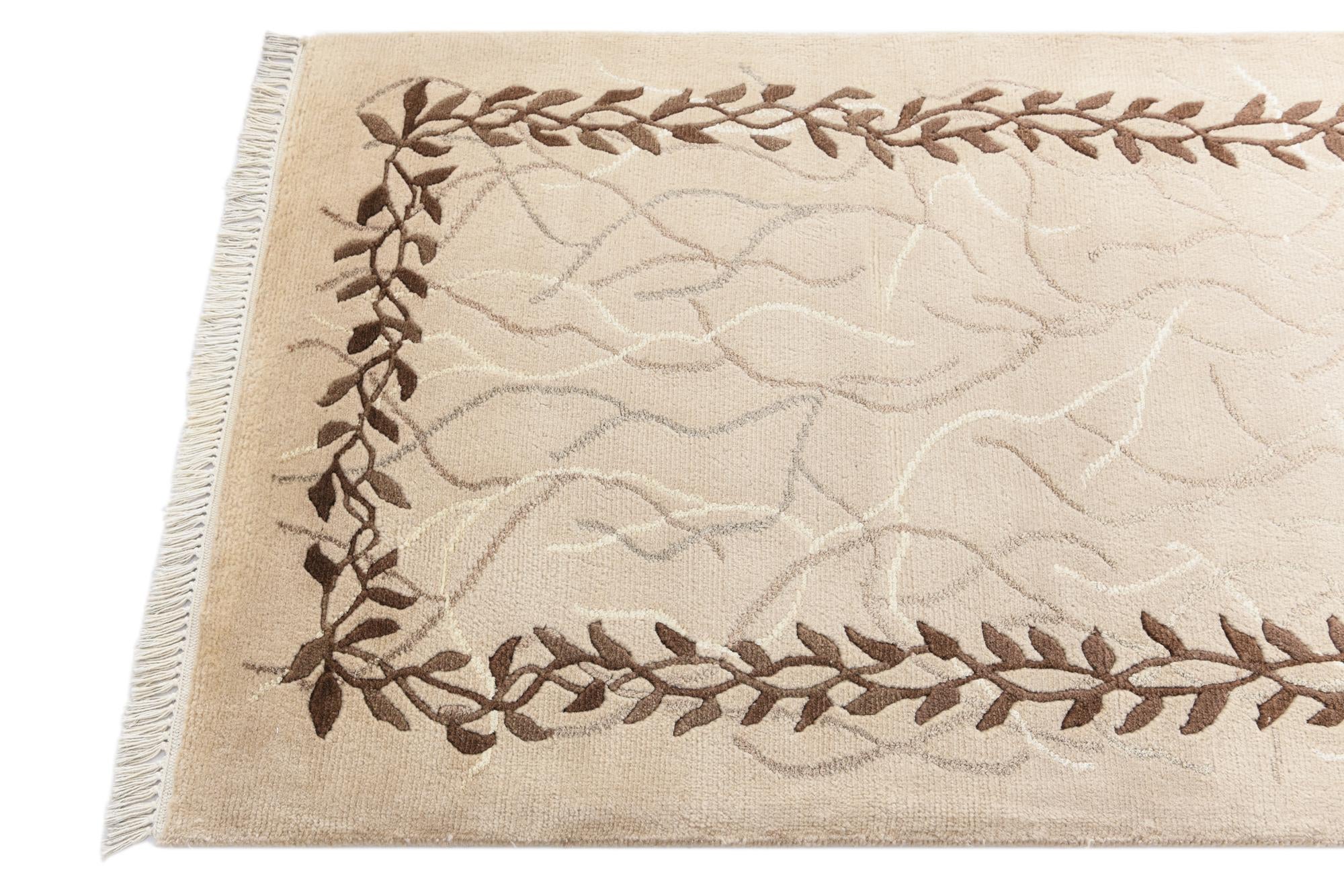 2' 9 x 9' 10 Hand Knotted Darya Wool Runner Rug