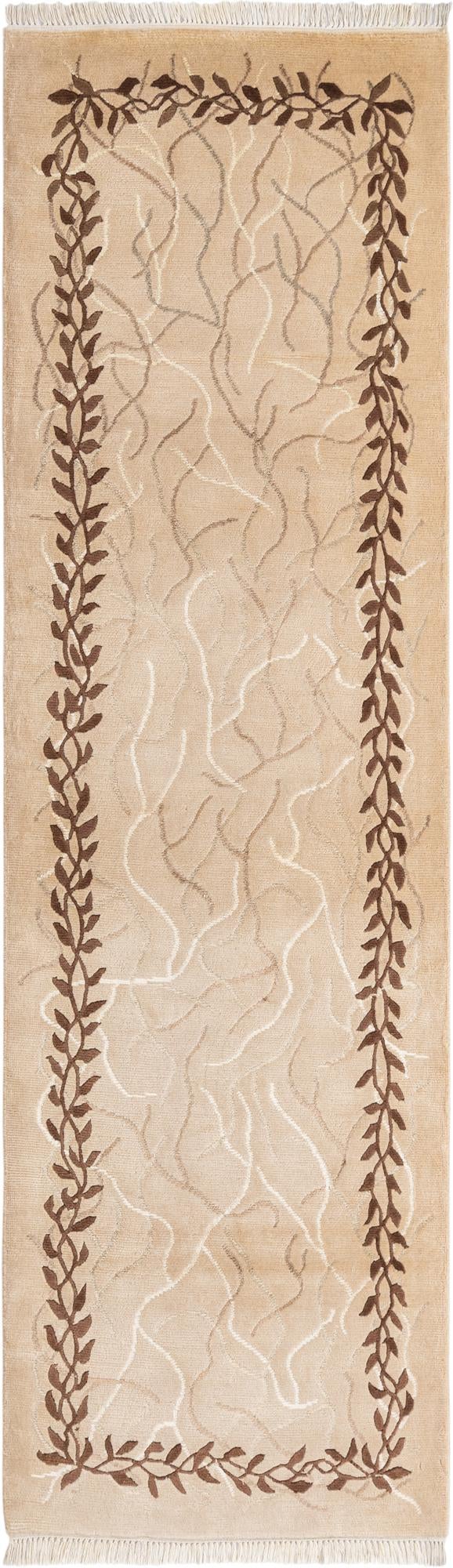 2' 9 x 9' 10 Hand Knotted Darya Wool Runner Rug