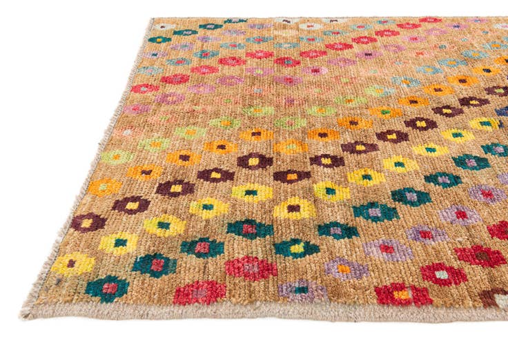 Detail image of 4' 4 x 12' Hand Knotted Darya Wool Runner Rug