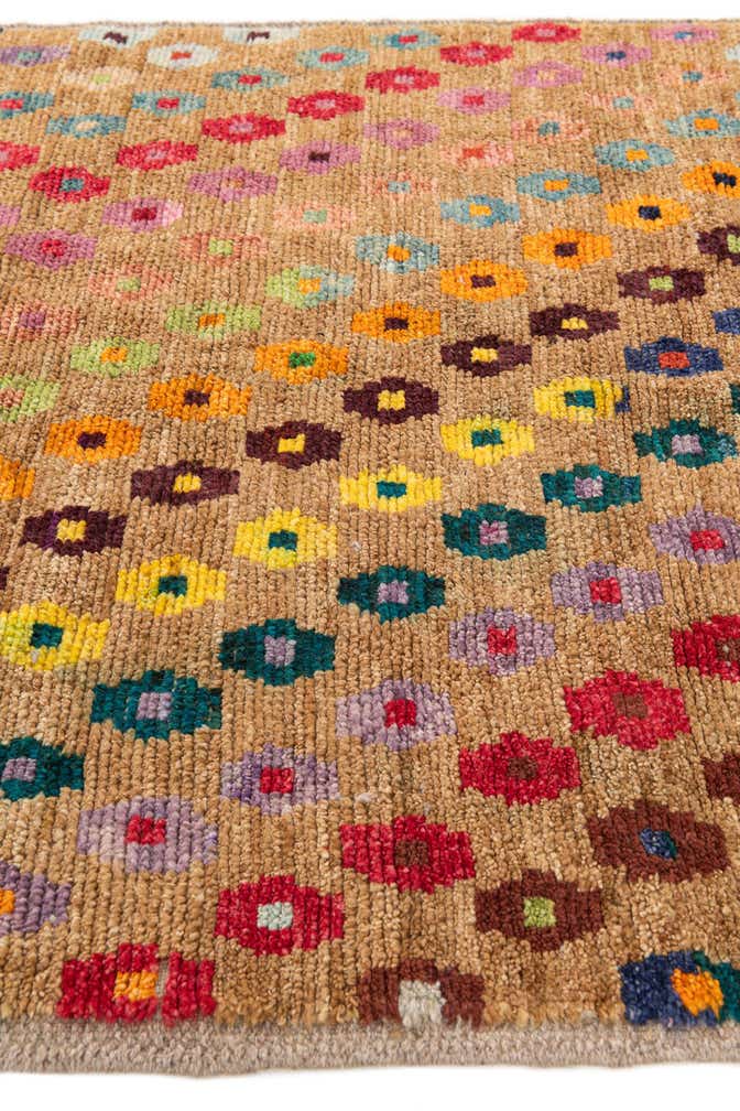 4' 4 x 12' Hand Knotted Darya Wool Runner Rug