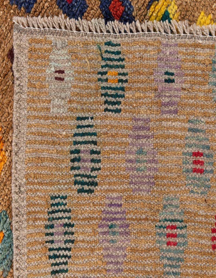 Detail image of 4' 4 x 12'  Hand Knotted Darya Wool Runner Rug