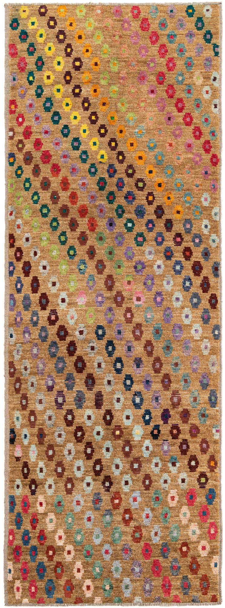 4' 4 x 12' Hand Knotted Darya Wool Runner Rug