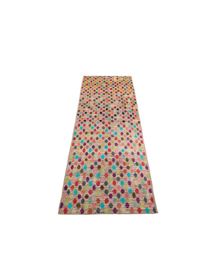 5' 4 x 15' 7 Hand Knotted Darya Wool Runner Rug