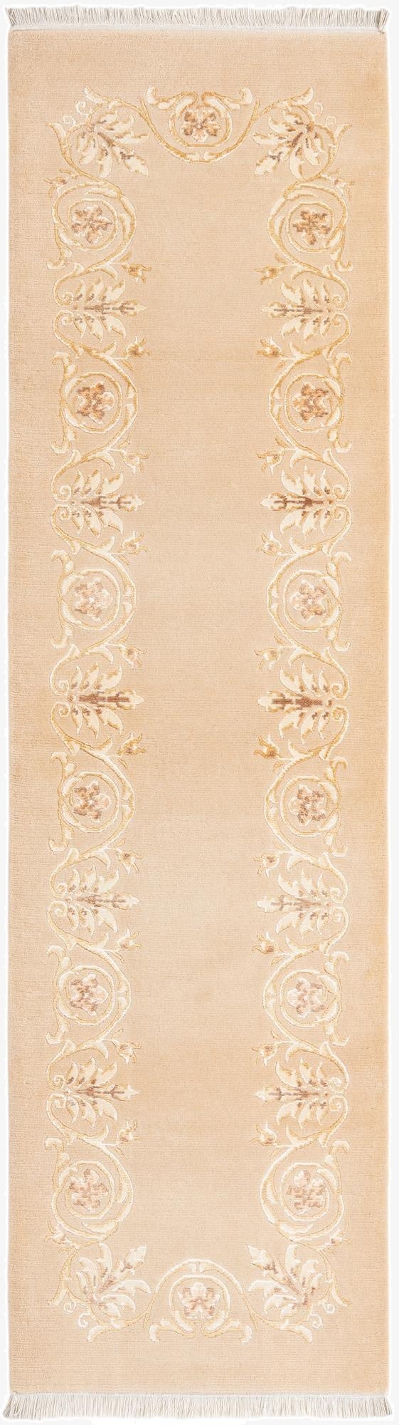 2' 9 x 9' 7  Hand Knotted Darya Wool Runner Rug