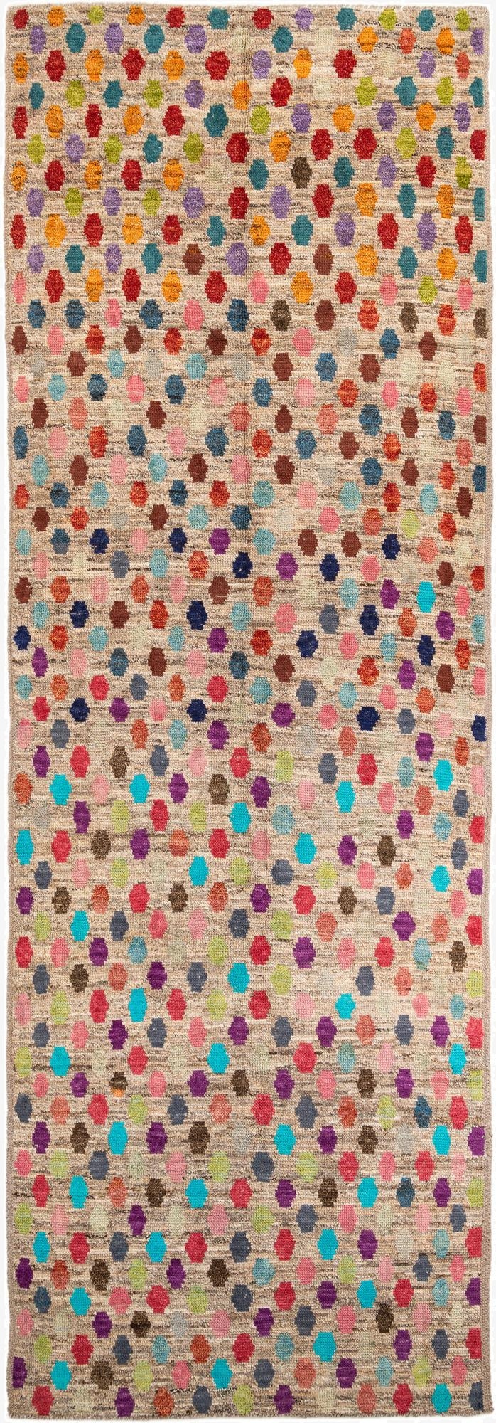 5' 4 x 15' 7  Hand Knotted Darya Wool Runner Rug