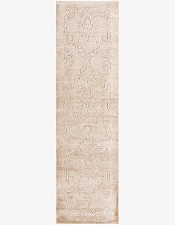 2' 7 x 9' 7 Hand Knotted Darya Wool Runner Rug