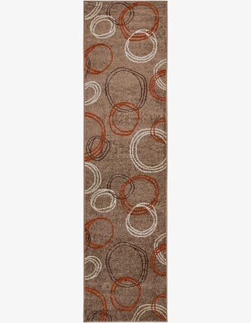 Light Brown Equinox Runner Rug