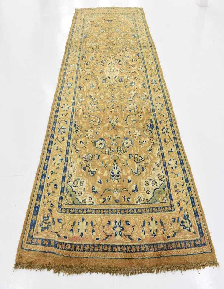 Detail image of 4' 11 x 10' Hand Knotted Farahan Persian Wool Runner Rug