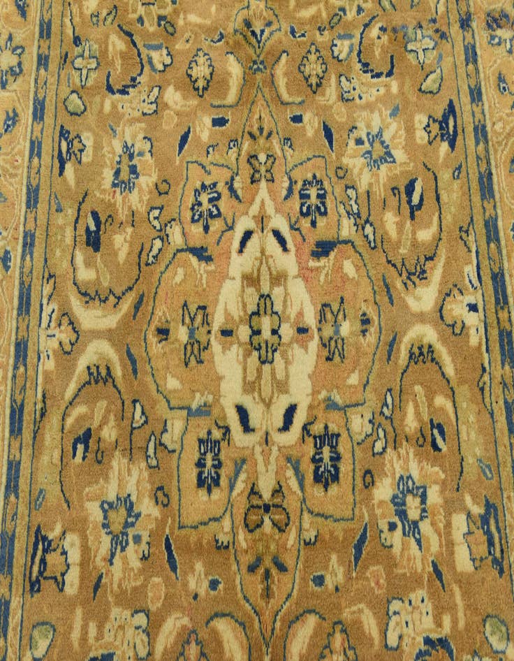 Detail image of 4' 11 x 10' Hand Knotted Farahan Persian Wool Runner Rug