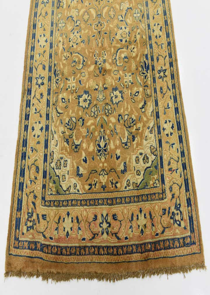 4' 11 x 10' Hand Knotted Farahan Persian Wool Runner Rug