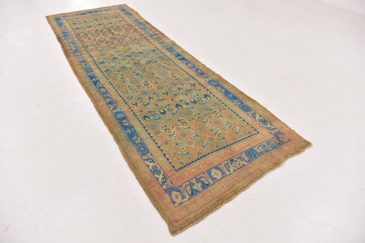Detail image of 3' 7 x 10' 9 Hand Knotted Farahan Persian Wool Runner Rug