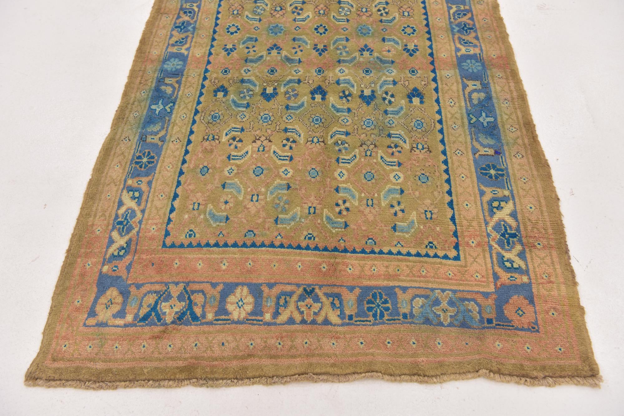 3' 7 x 10' 9 Hand Knotted Farahan Persian Wool Runner Rug