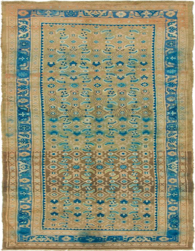 Detail image of 3' 7 x 10' 9 Hand Knotted Farahan Persian Wool Runner Rug