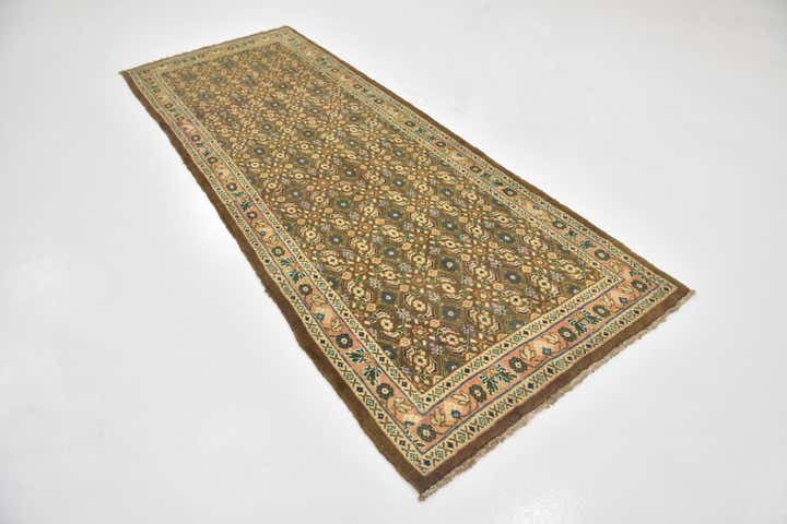 3' 7 x 9' 10 Hand Knotted Farahan Persian Wool Runner Rug