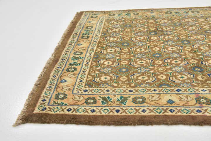 3' 7 x 9' 10 Hand Knotted Farahan Persian Wool Runner Rug