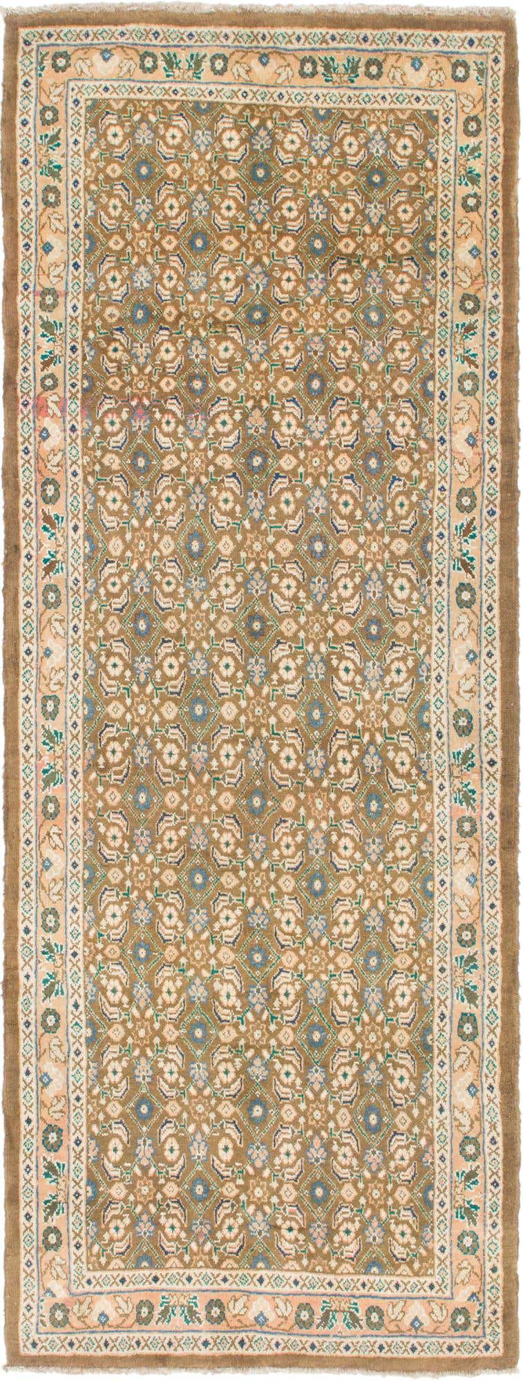 3' 7 x 9' 10 Hand Knotted Farahan Persian Wool Runner Rug