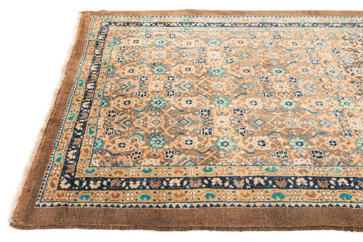 Detail image of 4' 1 x 10' 5 Hand Knotted Farahan Persian Wool Runner Rug