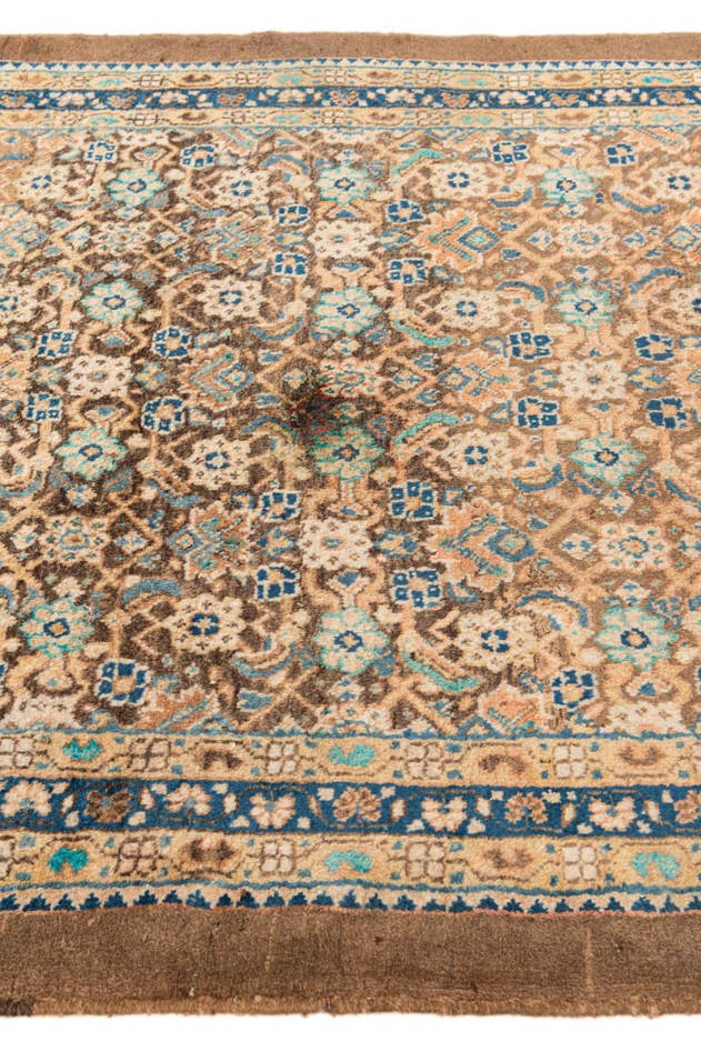 Detail image of 4' 1 x 10' 5 Hand Knotted Farahan Persian Wool Runner Rug