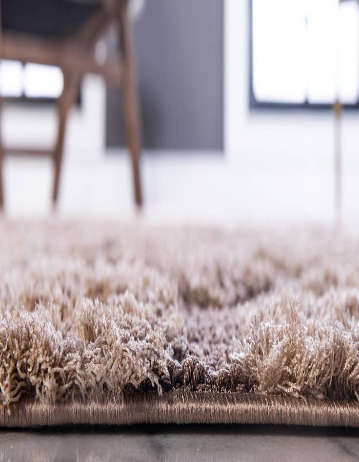 Detail image of 2' x 6' 7 Floral Shag Runner Rug