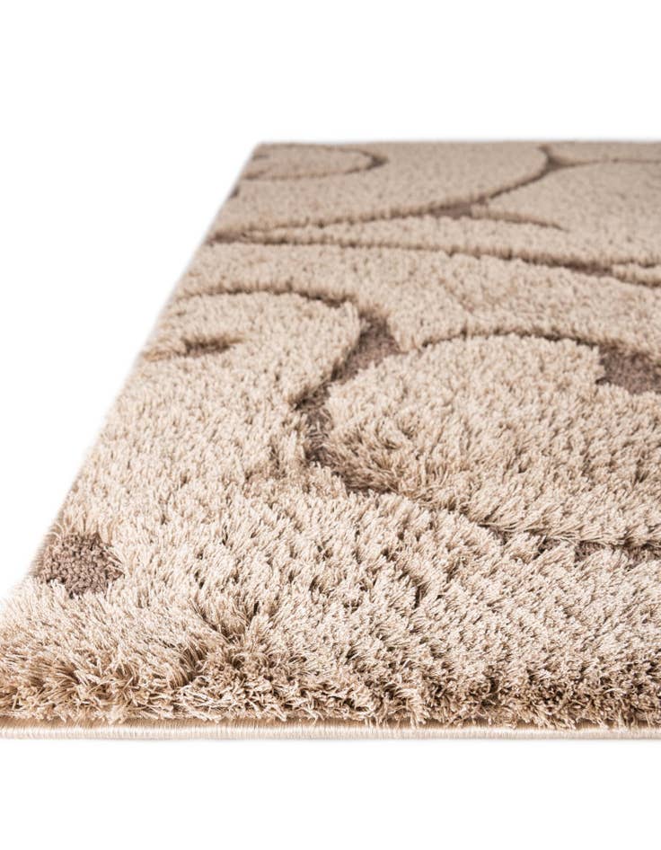 Detail image of 2' x 6' 7 Floral Shag Runner Rug