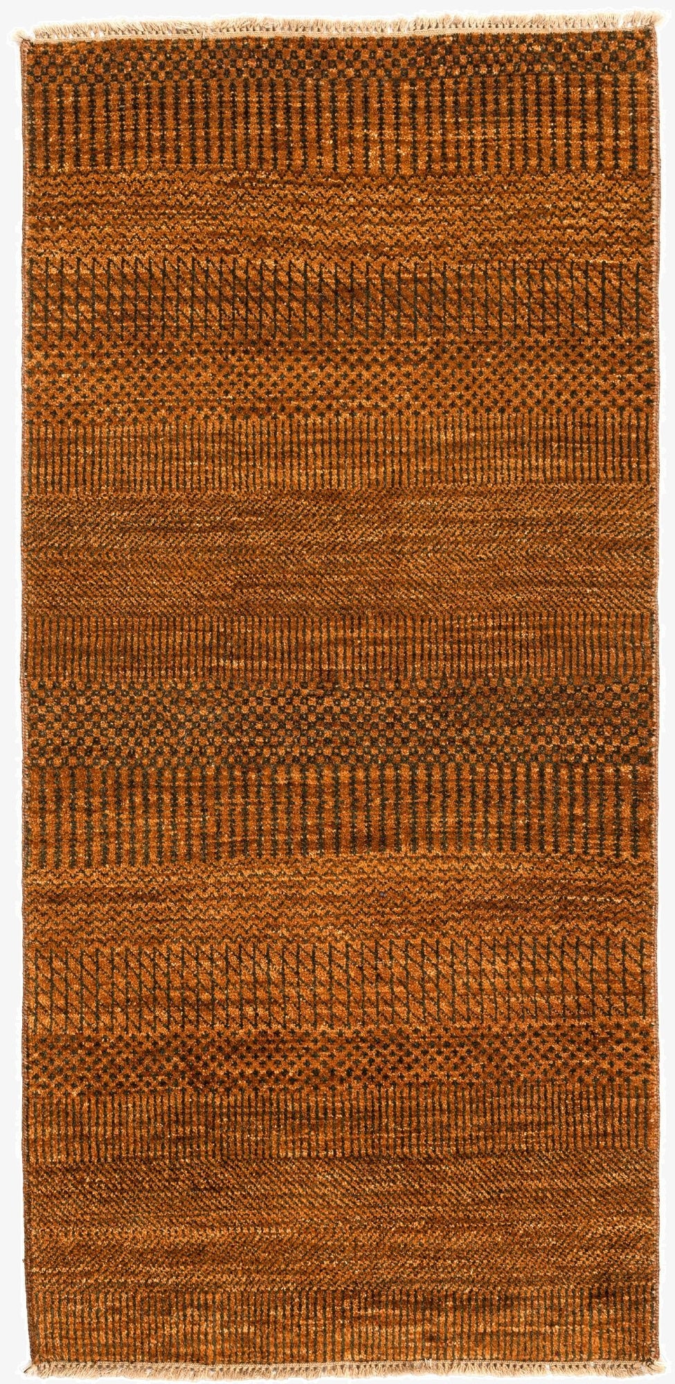 2' 3 x 4' 8  Hand Knotted Gabbeh Wool Runner Rug