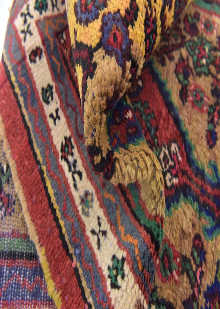 3' x 7' 2 Hand Knotted Hamedan Persian Wool Runner Rug