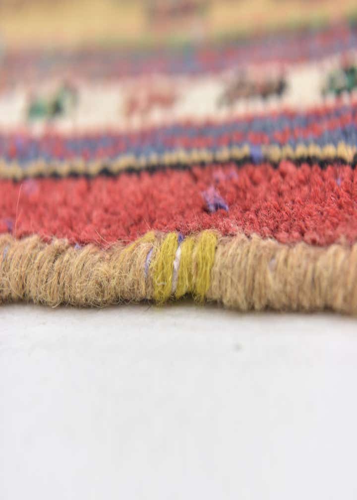 3' x 7' 2 Hand Knotted Hamedan Persian Wool Runner Rug