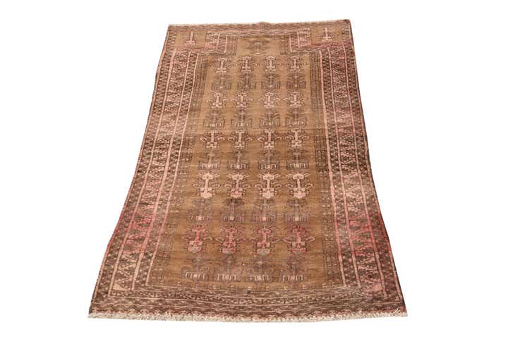 2' 3 x 4' 4 Hand Knotted Hamedan Persian Wool Runner Rug