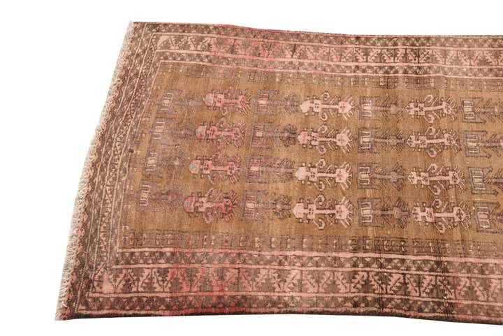 2' 3 x 4' 4 Hand Knotted Hamedan Persian Wool Runner Rug