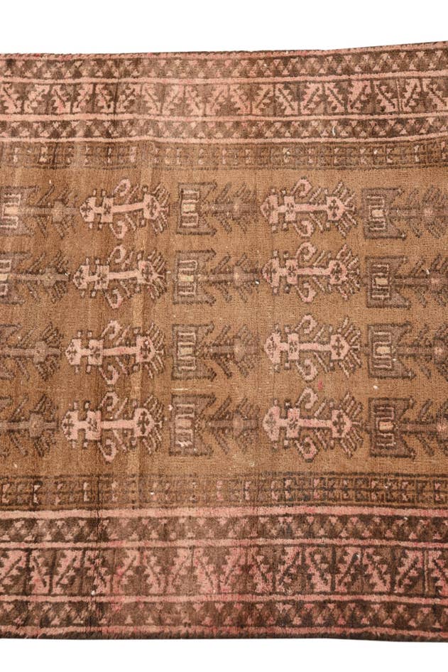 Detail image of 2' 3 x 4' 4 Hand Knotted Hamedan Persian Wool Runner Rug