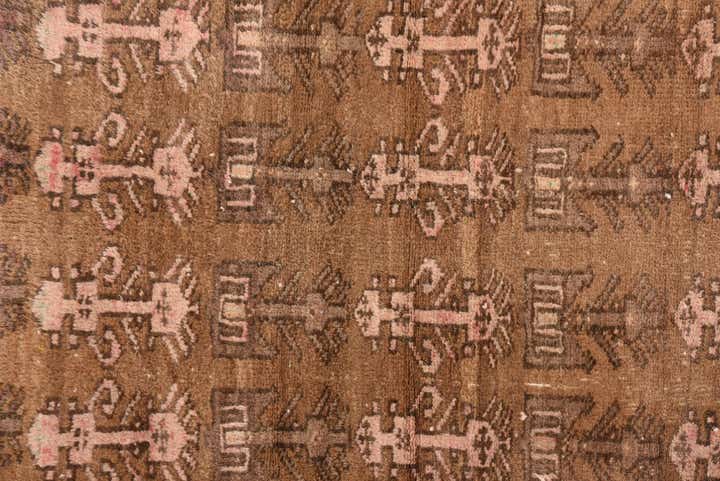 2' 3 x 4' 4 Hand Knotted Hamedan Persian Wool Runner Rug